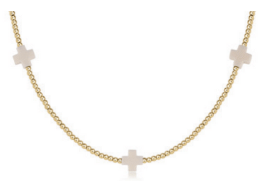 Signature Cross Gold Choker