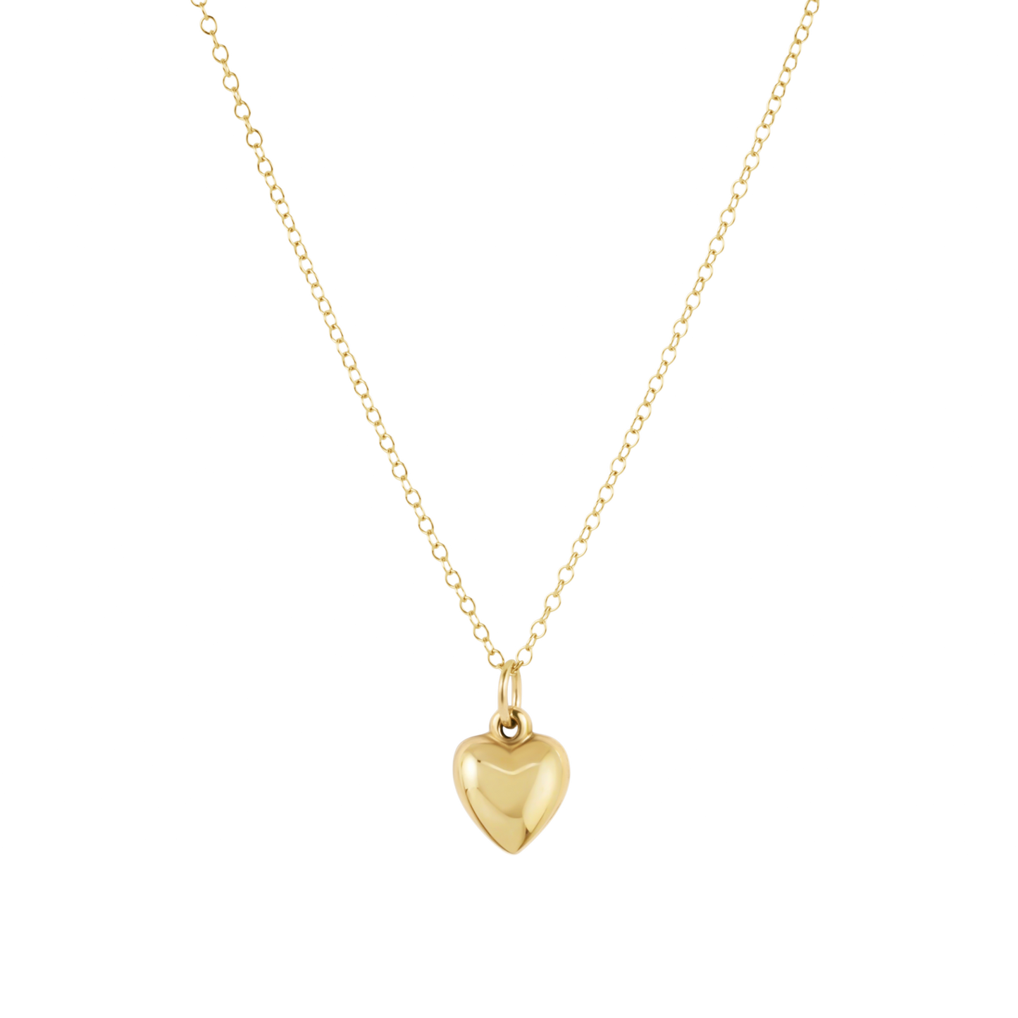 16" necklace gold - love plush small gold charm