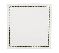 Swag Napkin in White, Green & Gold