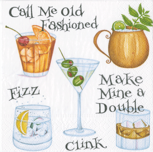 Cocktail Hour Napkin
