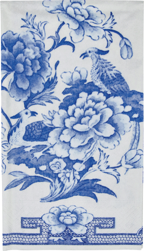Blue And White Napkin