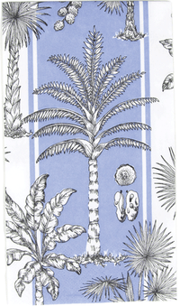 Southern Palms Blue/White Napkin