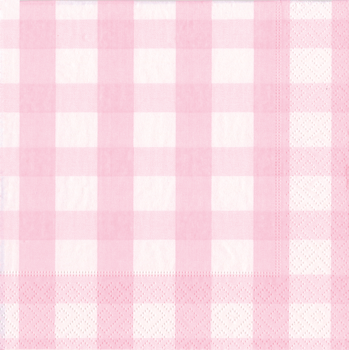 Gingham Cocktail Napkin