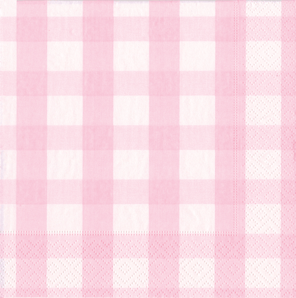 Gingham Cocktail Napkin