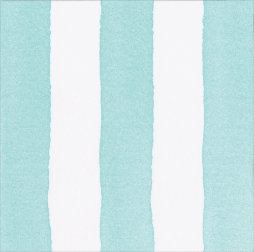 Cafe Stripe Aqua Paper Linen Napkin
