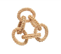 Rattan Link Napkin Ring in Natural