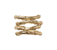 Bamboo Napkin Ring in Gold