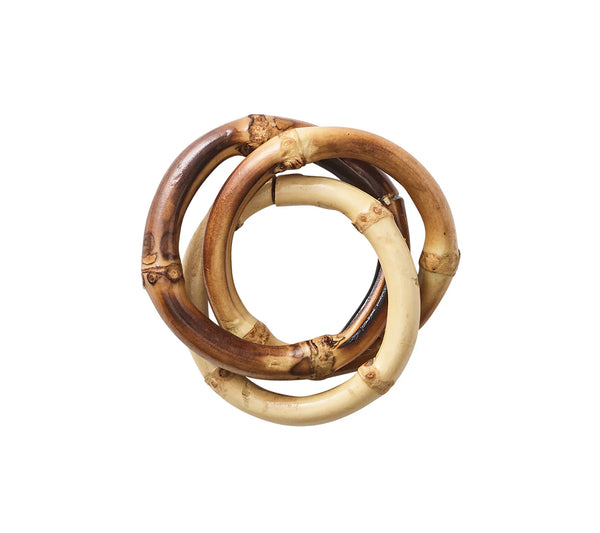 Bamboo Trinity Napkin Ring in Natural
