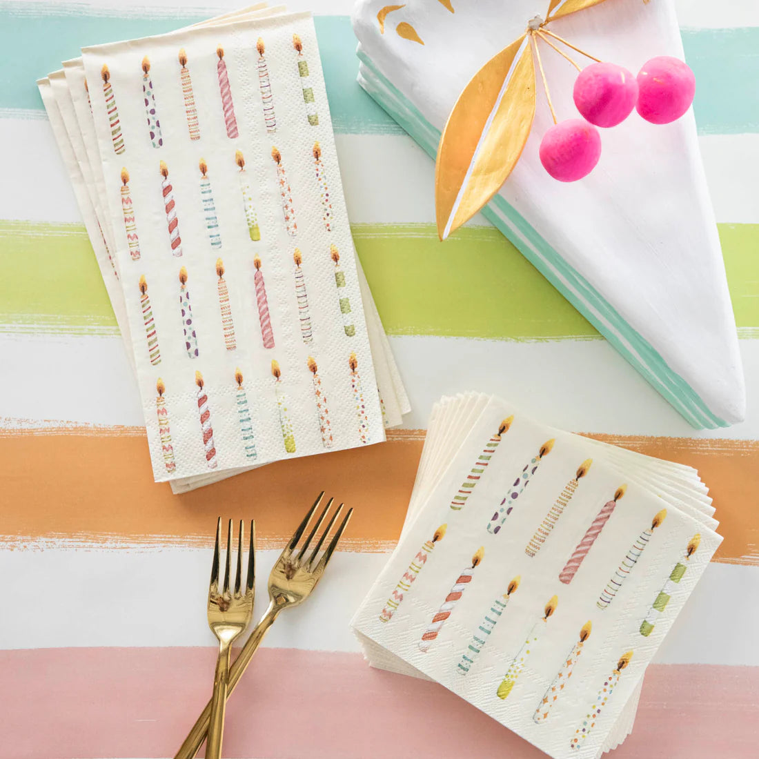 Birthday Candles Napkins