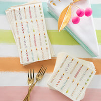 Birthday Candles Napkins