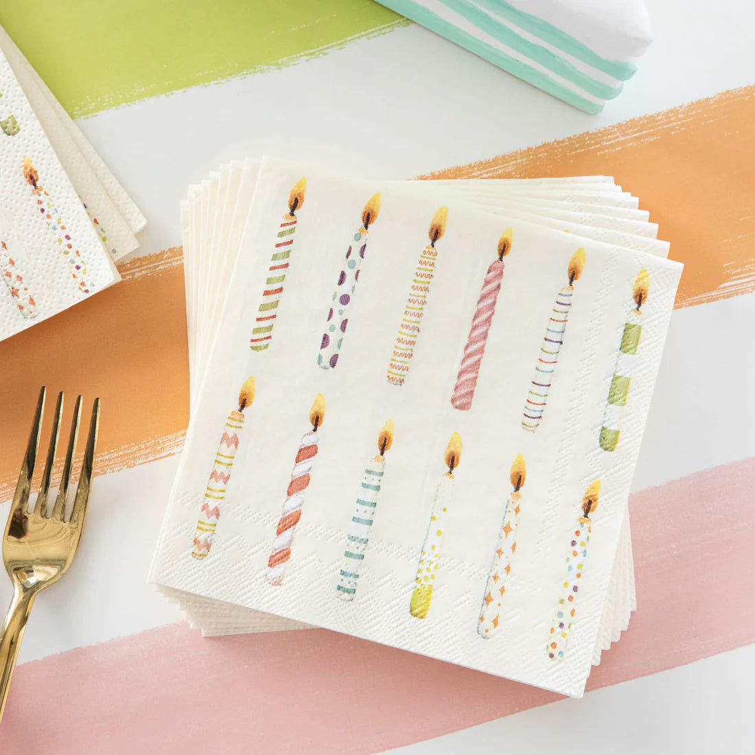 Birthday Candles Napkins