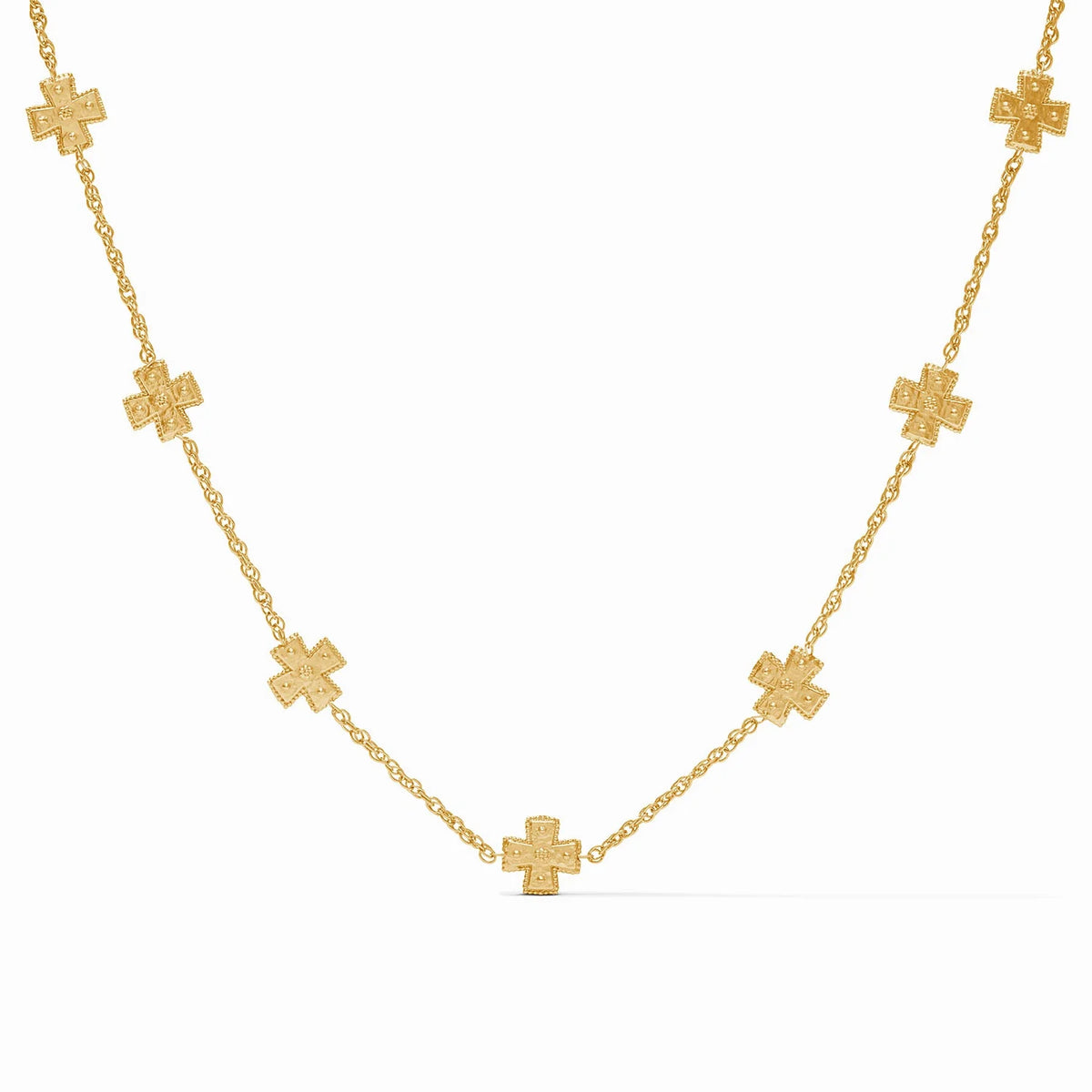 Gold Malta Canterbury Delicate Station Necklace