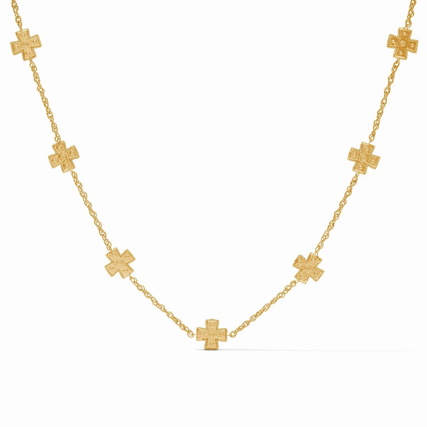 Gold Malta Canterbury Delicate Station Necklace