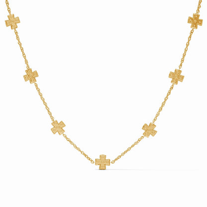 Gold Malta Canterbury Delicate Station Necklace