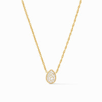 Julie Vos Pavé Teardrop Delicate Necklace, Cubic Zirconia