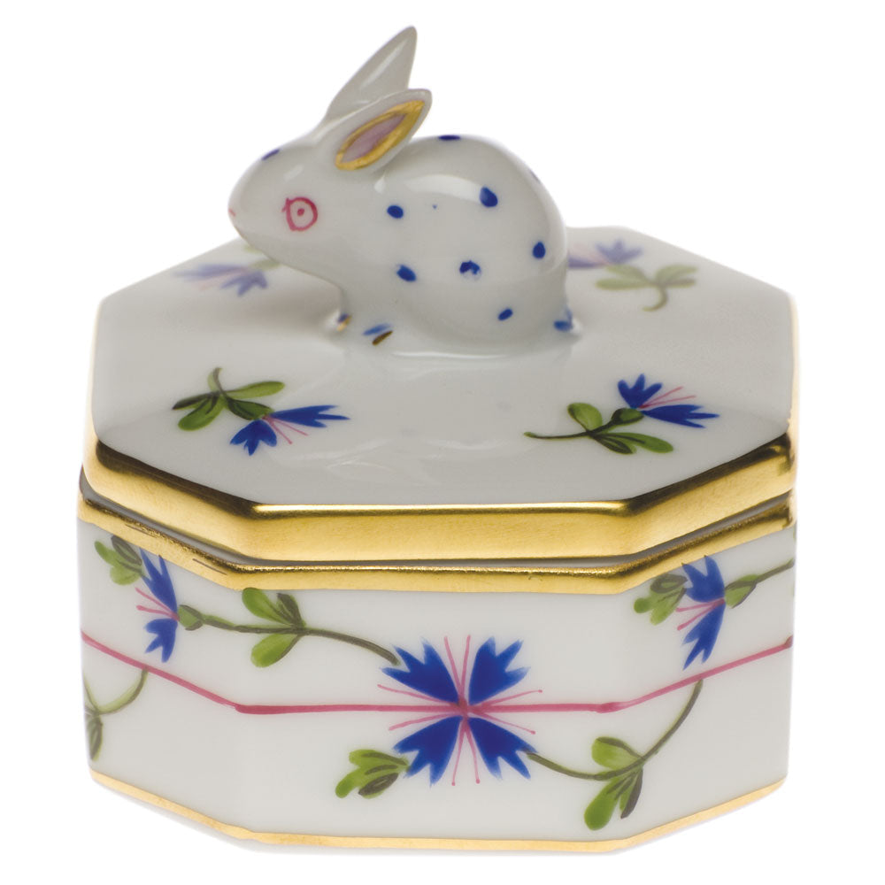 Blue Garland Petite Octagonal Box, Motif 25