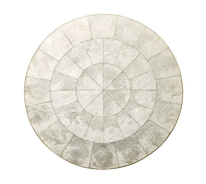 Round Capiz Placemat in Natural
