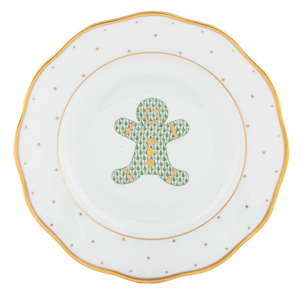 Christmas Dessert Plate - Gingerbread, Gingerbread
