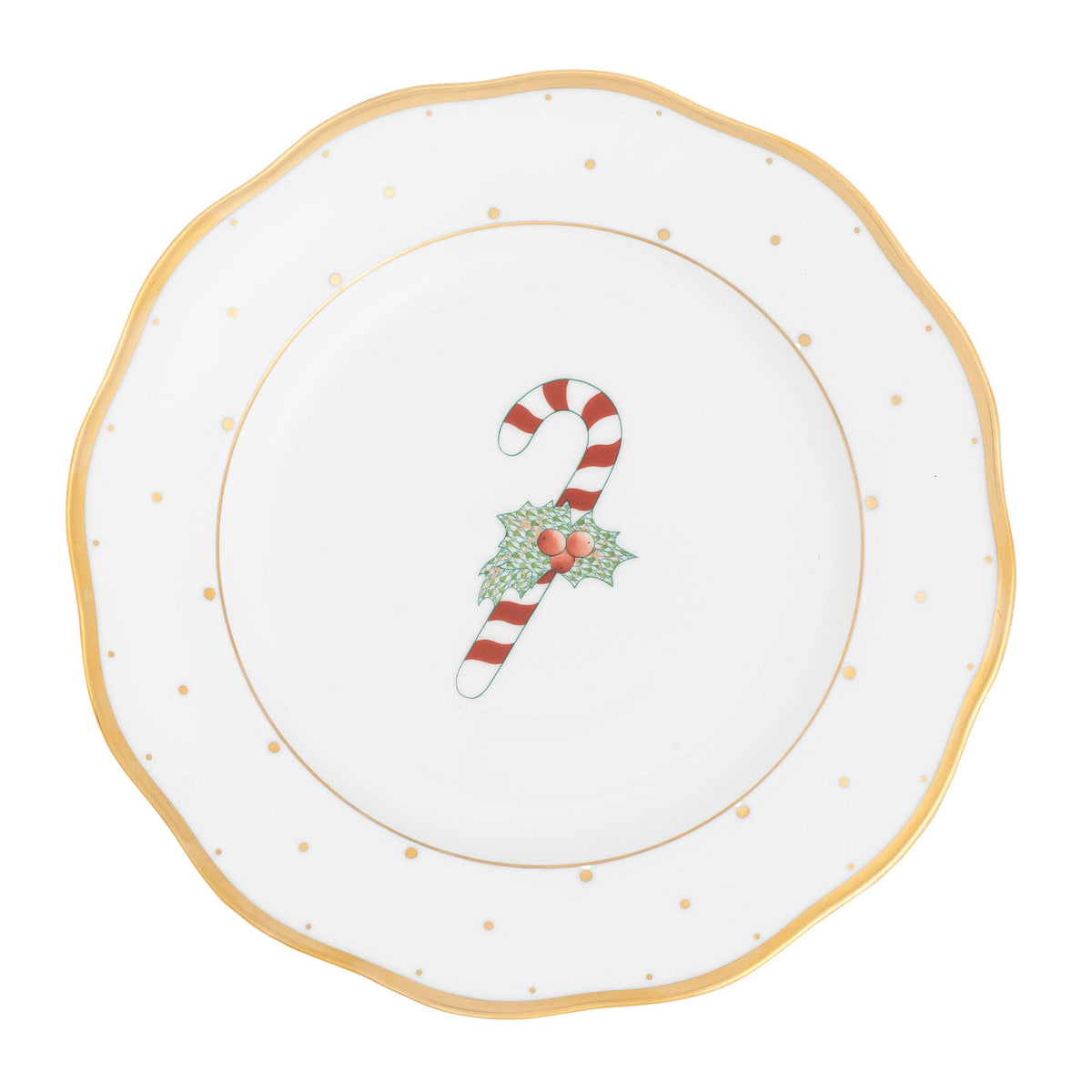 Christmas Dessert Plate - Candy Cane
