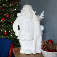 Pietra Natale Figural Santa with Deer