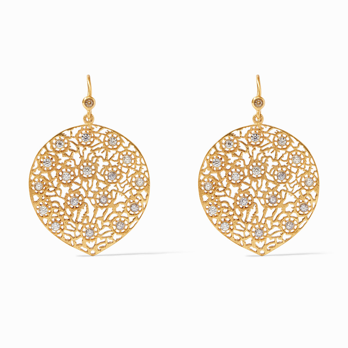 Julie Vos Peacock Earring, Cubic Zirconia