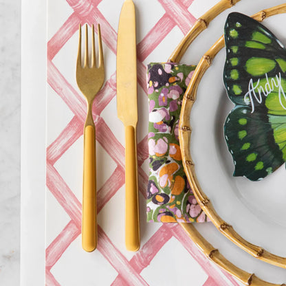 Pink Lattice Placemat