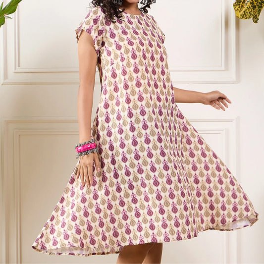 Ruby Ikkat Dress