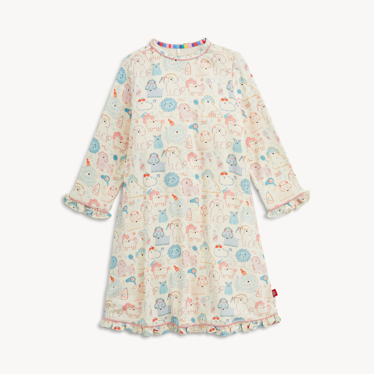 Poodle Pawlor Rf L/s Nightgown
