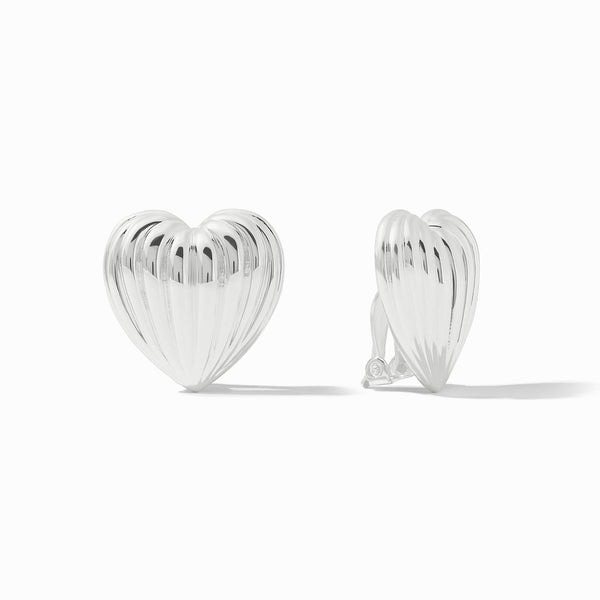 Sterling Puffy Heart Clip