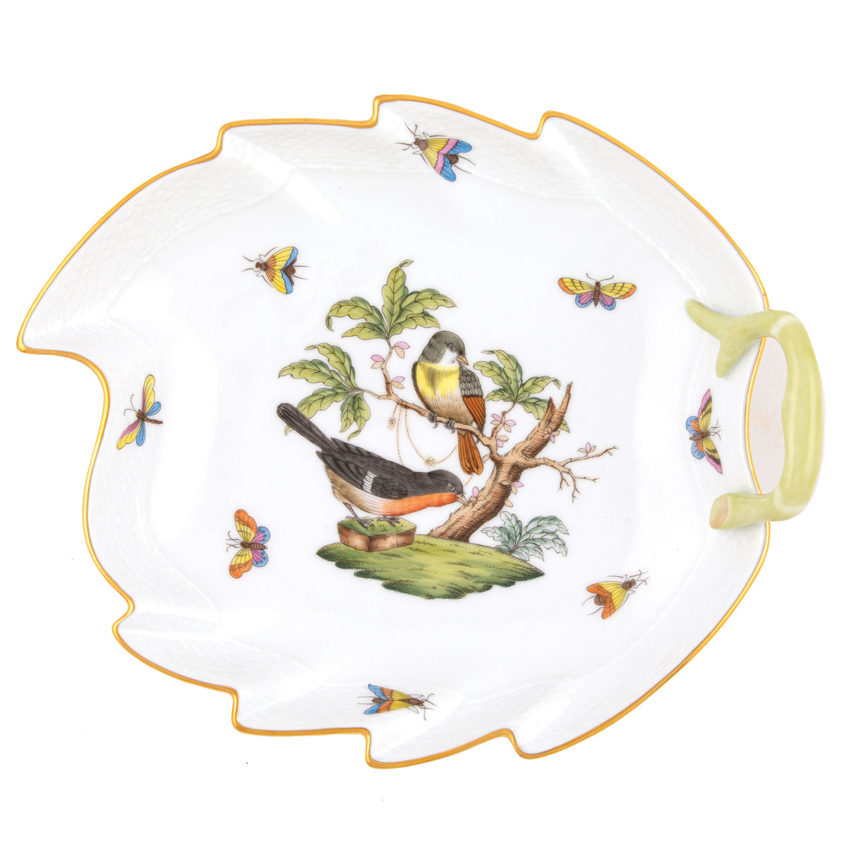 Rothschild Bird Leaf Dish, 9.5″ long