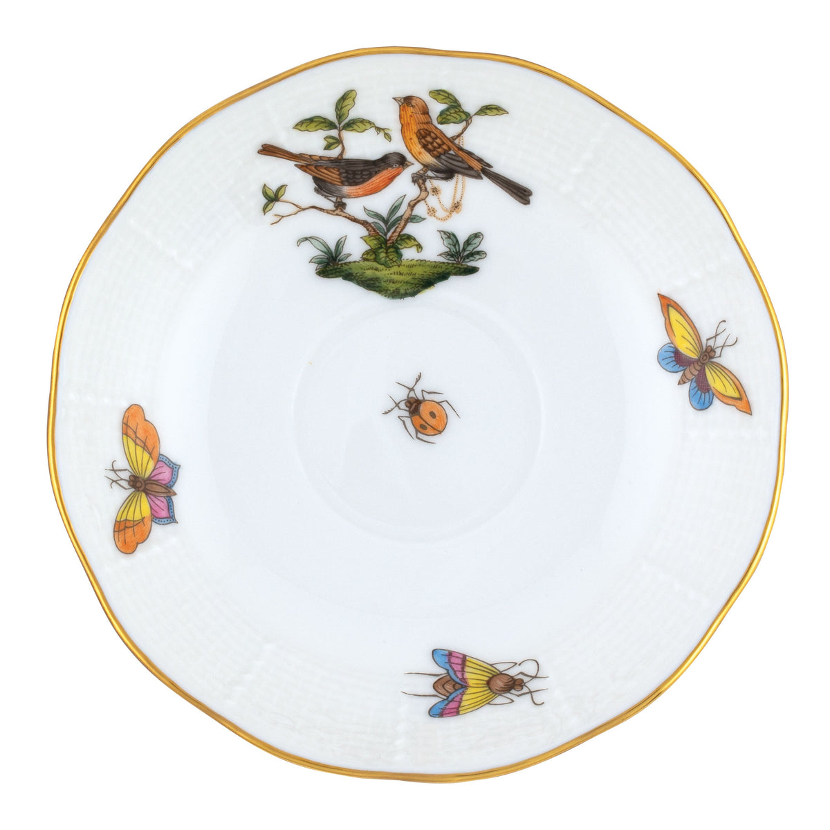 Rothschild Bird After Dinner Saucer, Motif 9