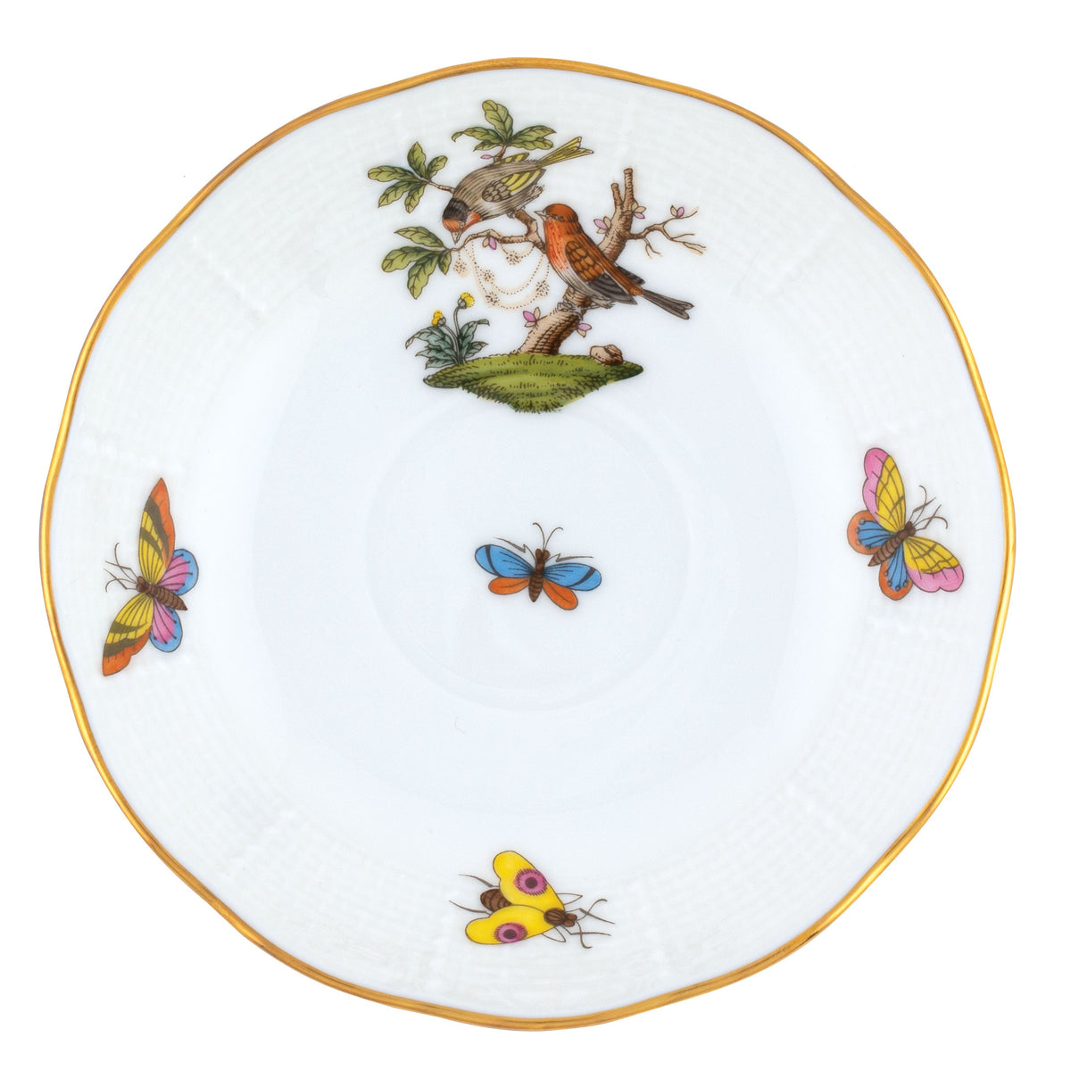 Rothschild Bird After Dinner Saucer, Motif 10