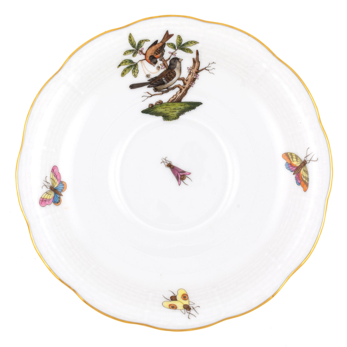 Rothschild Bird Tea Saucer, Motif 4