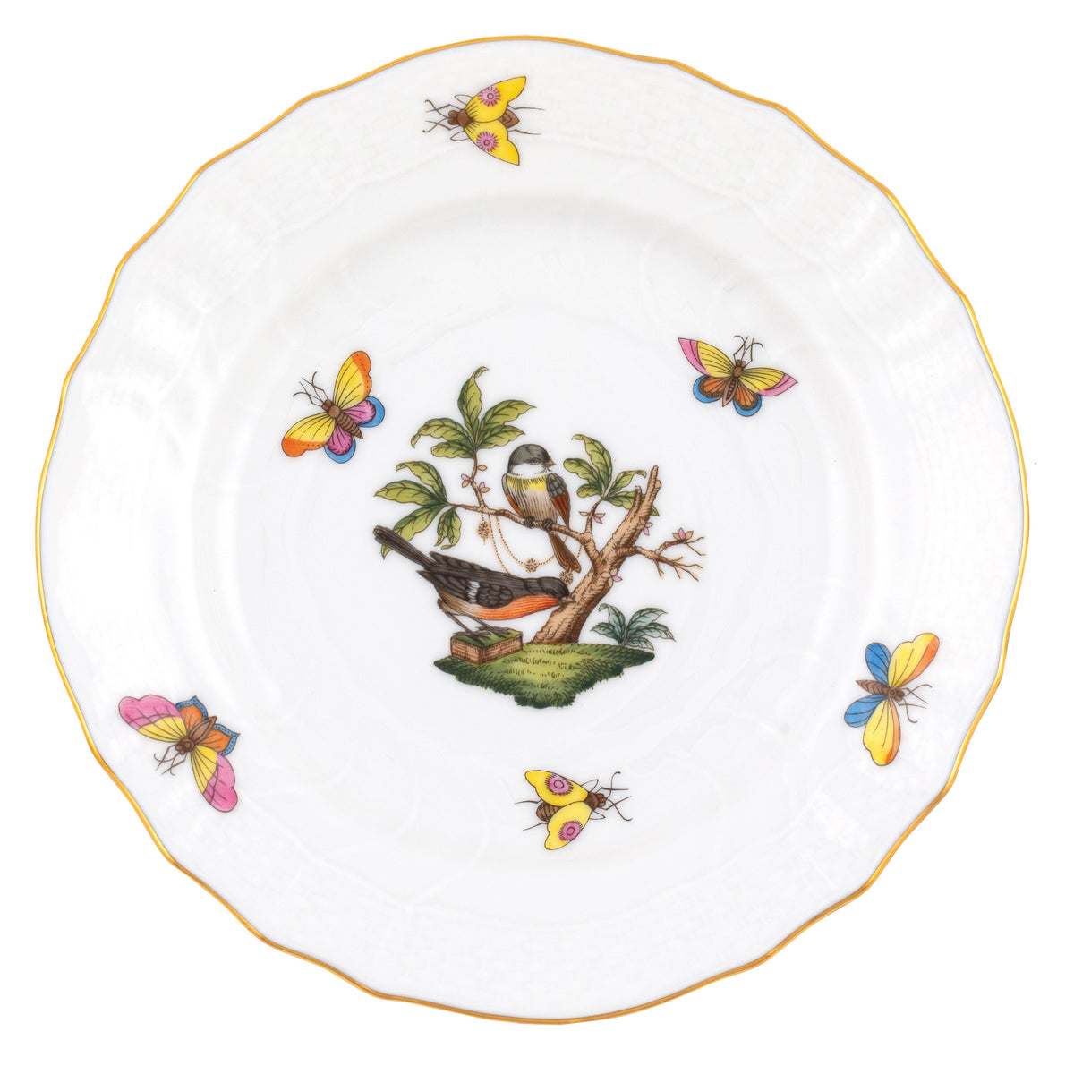Rothschild Bird Bread and Butter Plate, Motif 2