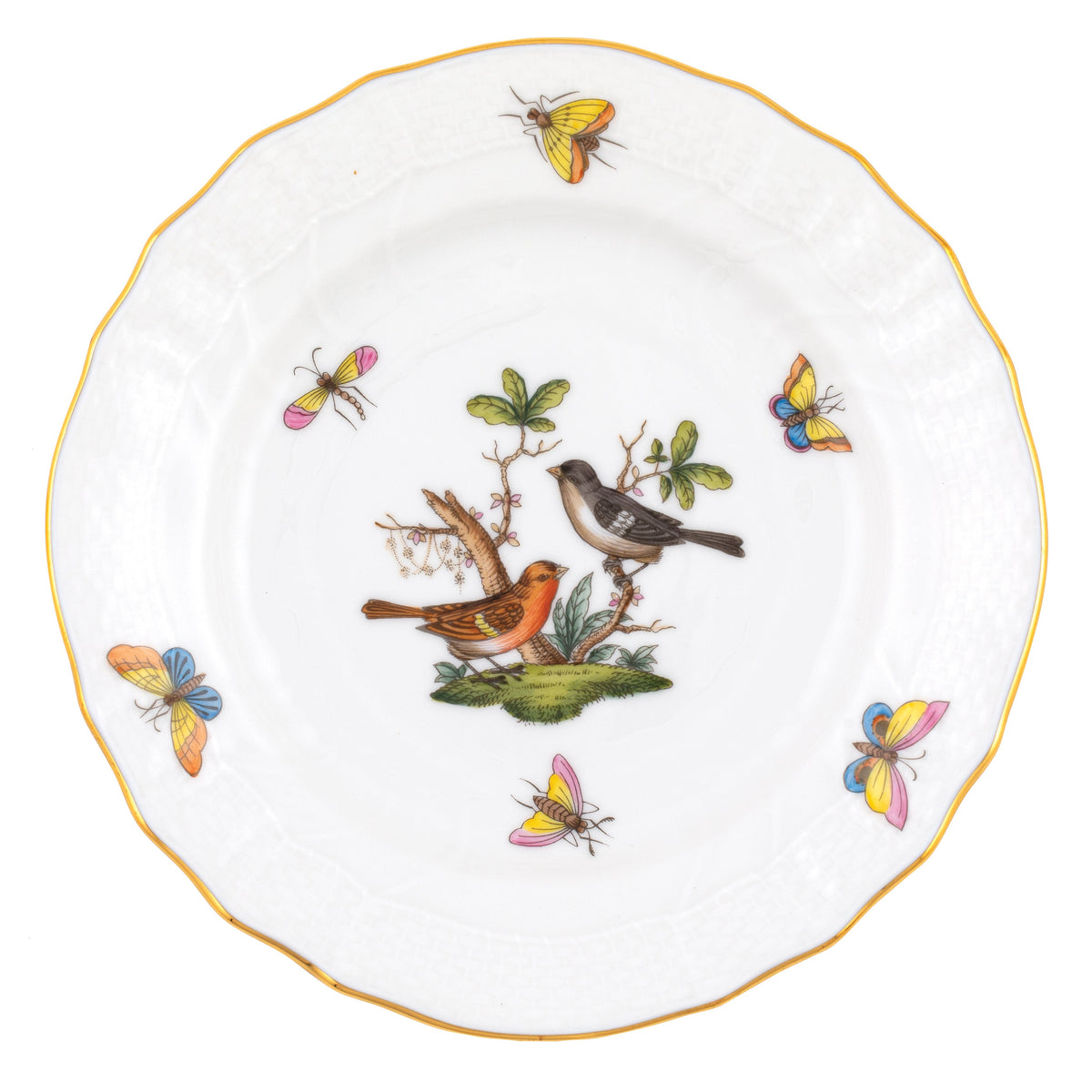 Rothschild Bird Bread and Butter Plate, Motif 5