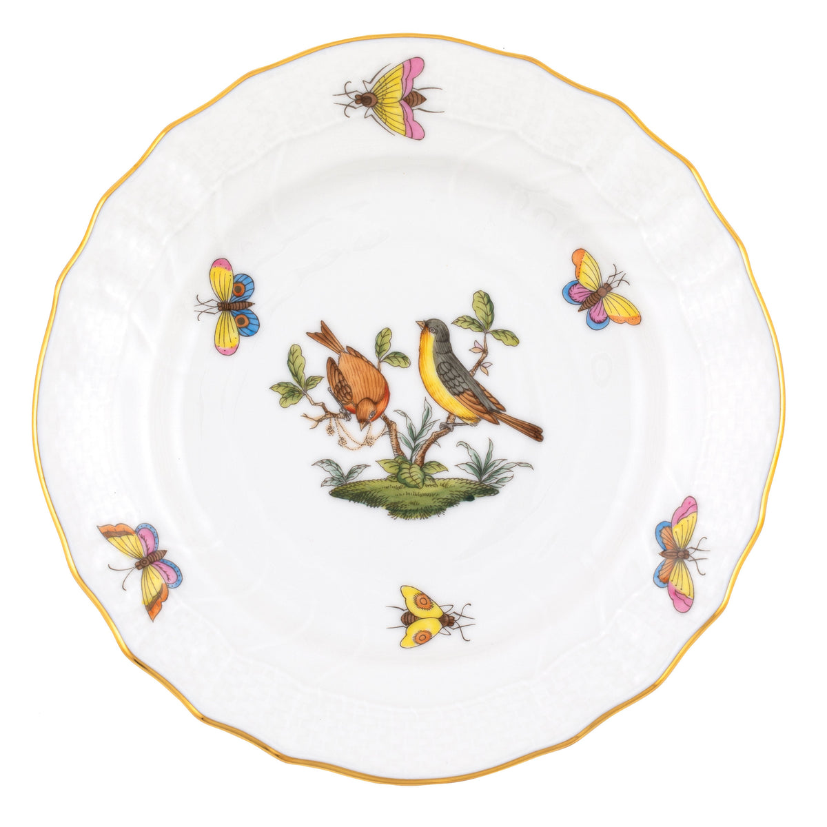 Rothschild Bird Bread and Butter Plate, Motif 7
