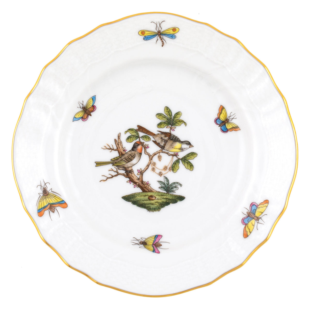 Rothschild Bird Bread and Butter Plate, Motif 11