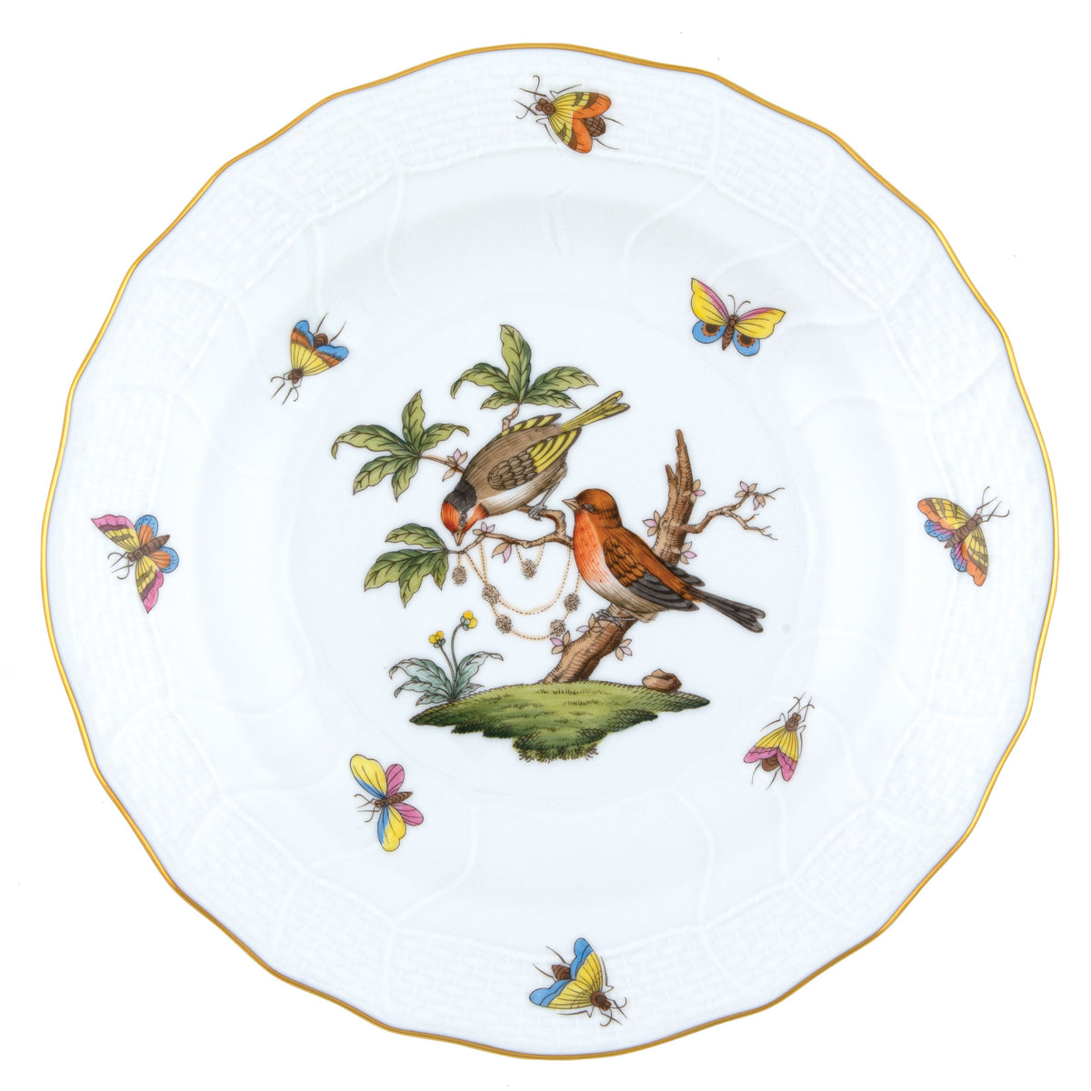 Rothschild Bird Dessert Plate, Motif 10