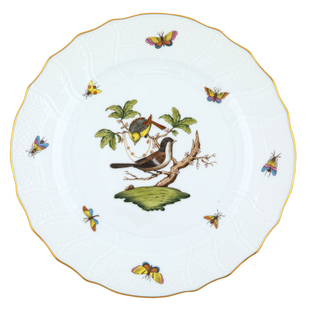 Rothschild Bird Dinner Plate, Motif 1