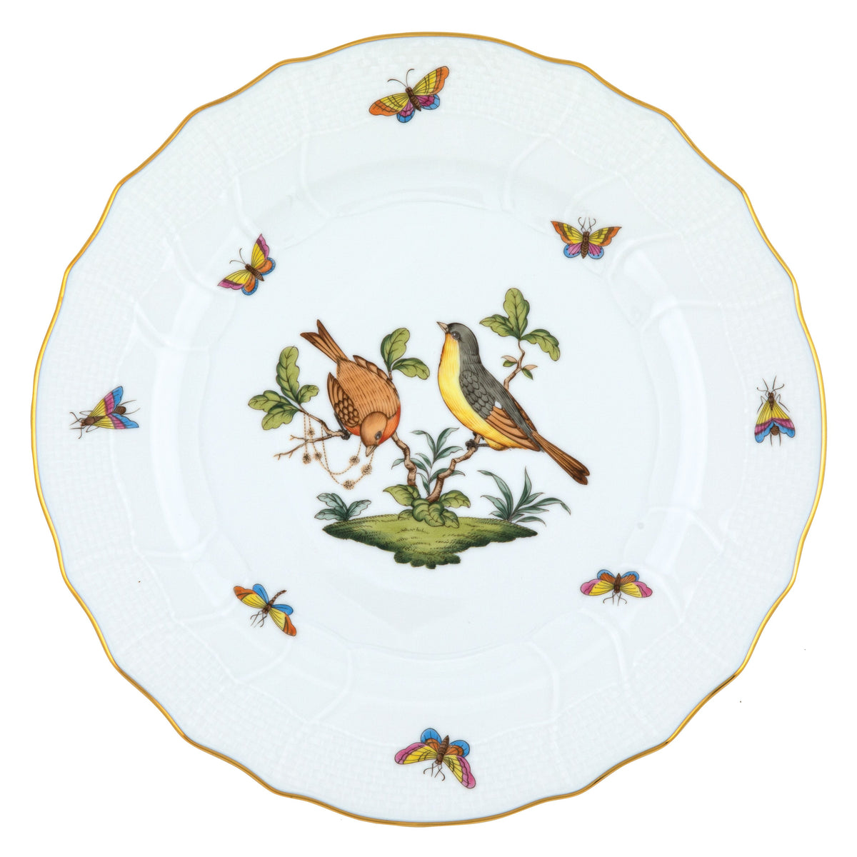 Rothschild Bird Dinner Plate, Motif 7
