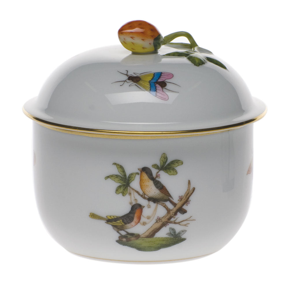 Rothschild Bird Covered Sugar with Strawberry, Motif 11