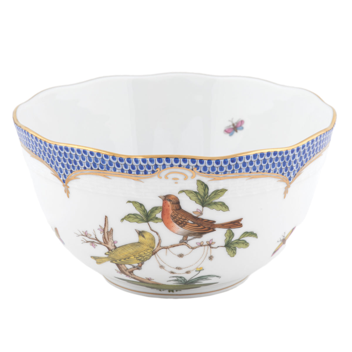 Rothschild Bird Blue Round Bowl