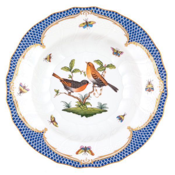 Rothschild Bird Blue Rim Soup, Motif 9