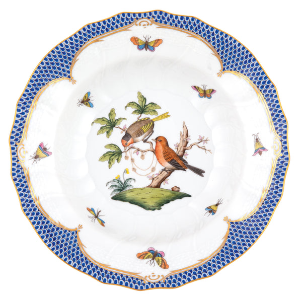 Rothschild Bird Blue Rim Soup, Motif 10
