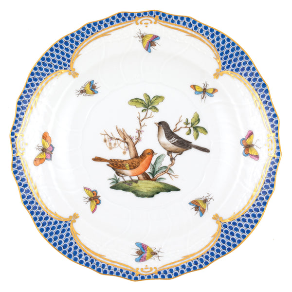 Rothschild Bird Blue Salad Plate, Motif 5