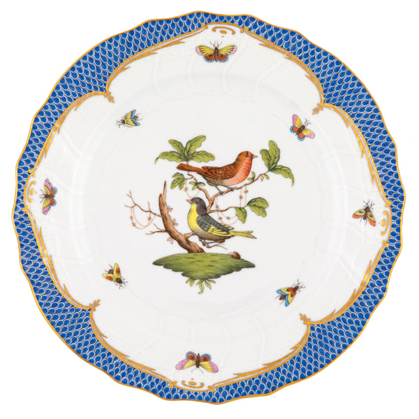 Rothschild Bird Blue Dinner Plate, Motif 3