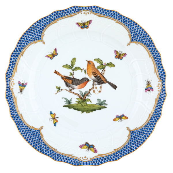 Rothschild Bird Blue Dinner Plate, Motif 9