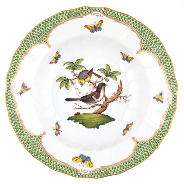 Rothschild Bird Green Rim Soup, Motif 1