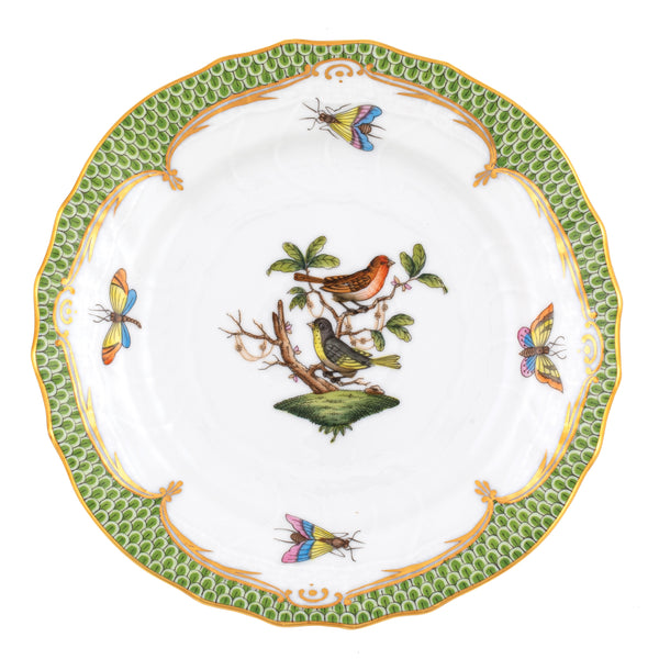 Rothschild Bird Green Bread and Butter Plate, Motif 3