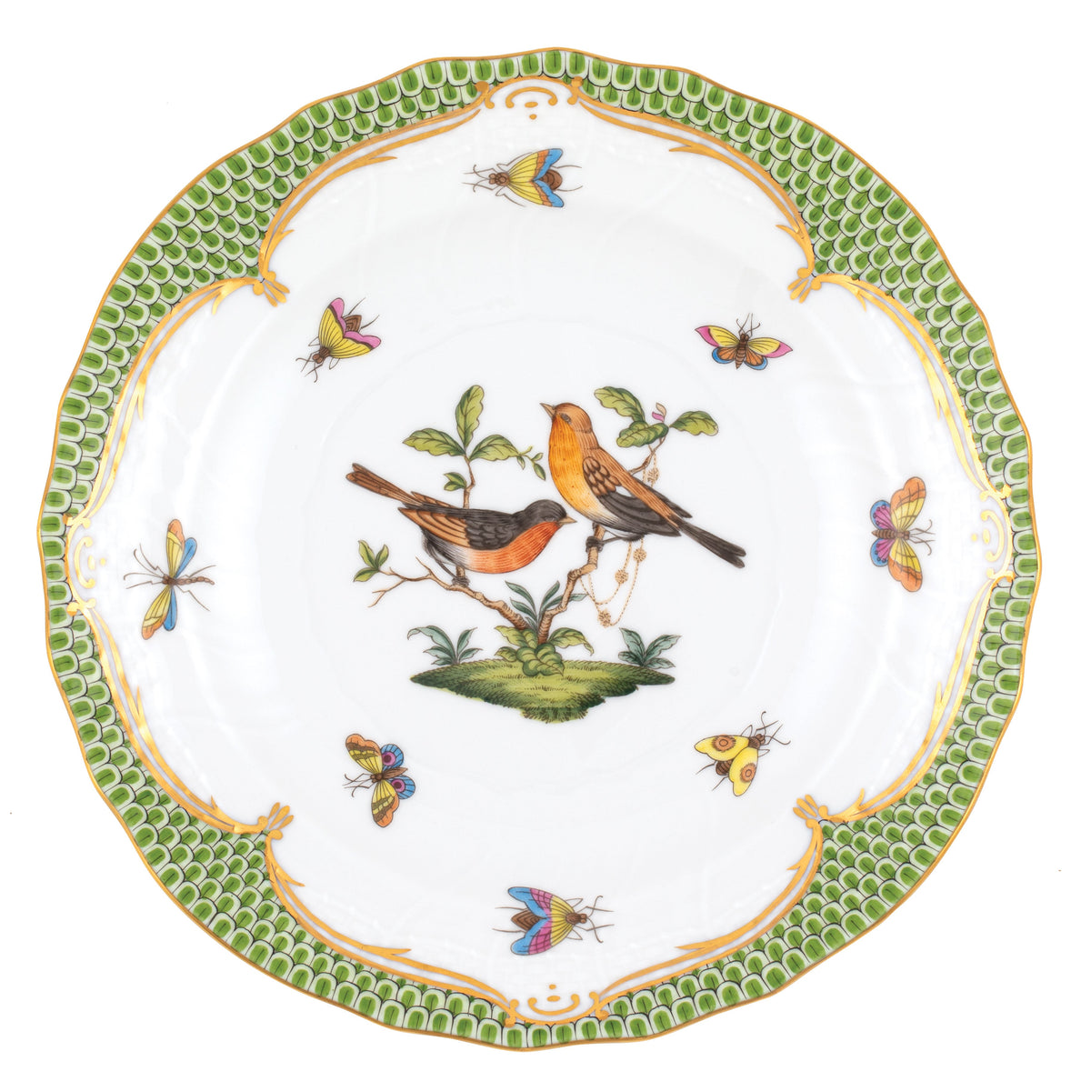 Rothschild Bird Green Salad Plate, Motif 9